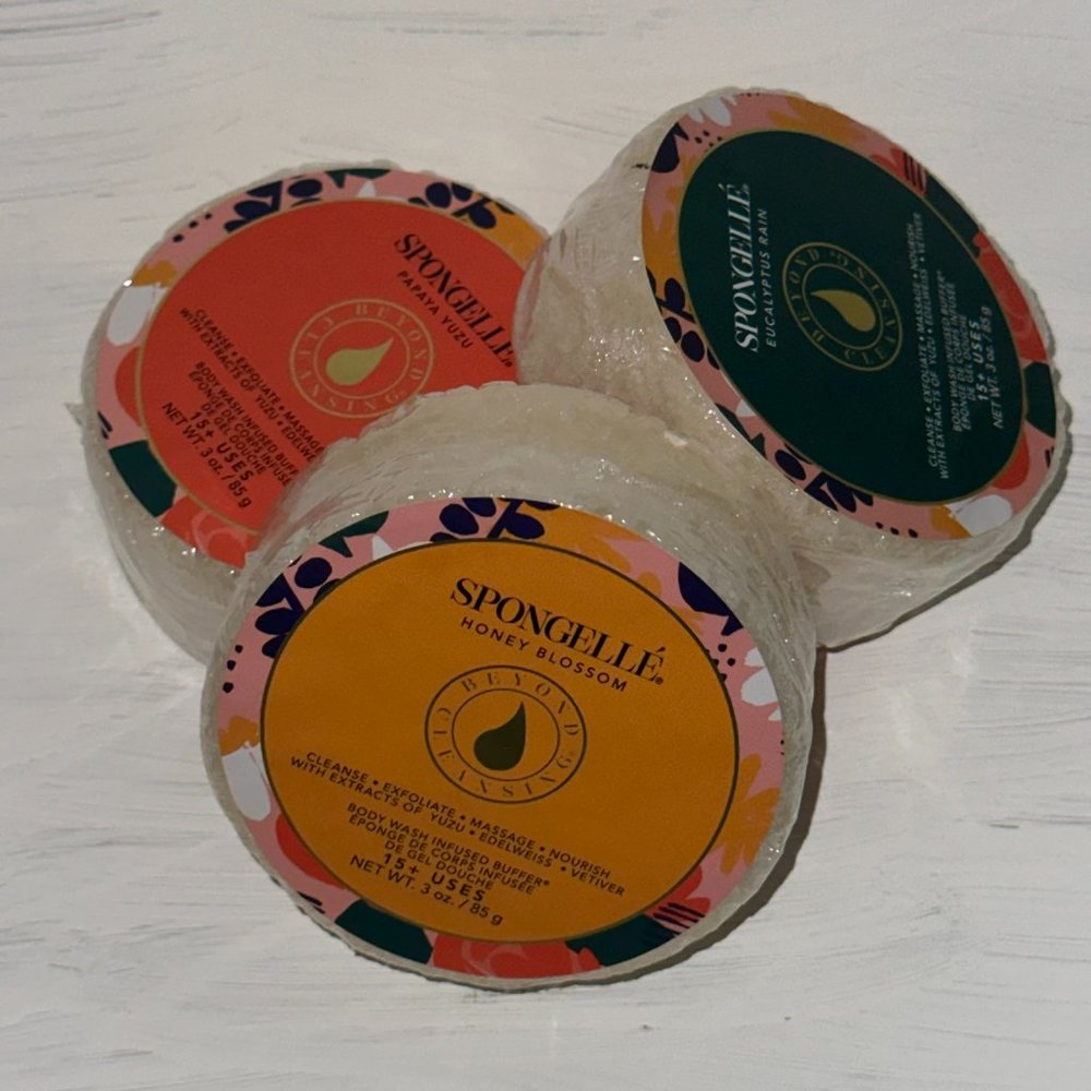 3 Spongelle Body Wash Infused Buffers
